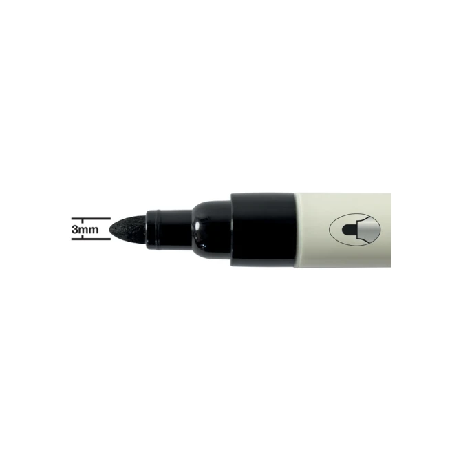 Whiteboardmarker Nobo ronde punt 3mm zwart