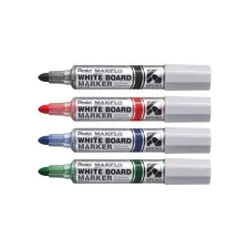 Whiteboardmarker Pentel MWL5M Maxiflo rond 3mm blauw