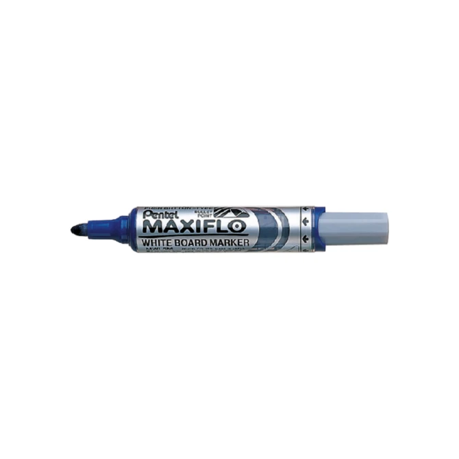 Whiteboardmarker Pentel MWL5M Maxiflo rond 3mm blauw