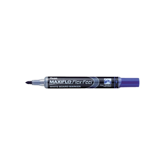 Whiteboardmarker Pentel MWL5SBF Maxiflo rond 1.5-4.5mm blauw
