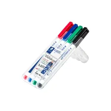 Whiteboardmarker Staedtler 301 rond assorti 1mm 4stuks