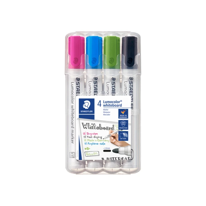 Whiteboardmarker Staedtler Lumocolor 351 set à 4 stuks fun assorti