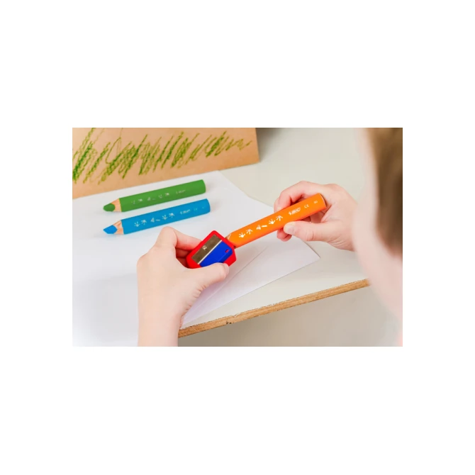 Whiteboardpotlood BicKids Multi Surface + puntenslijper/doekje ass 3st