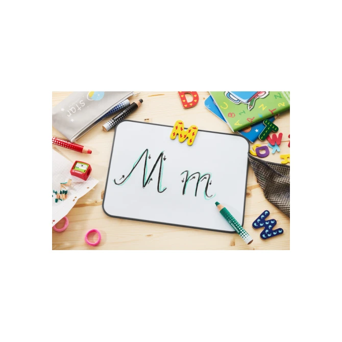 Whiteboardpotlood STABILO MARKdry incl 2 slijpers blauw classpack 30st