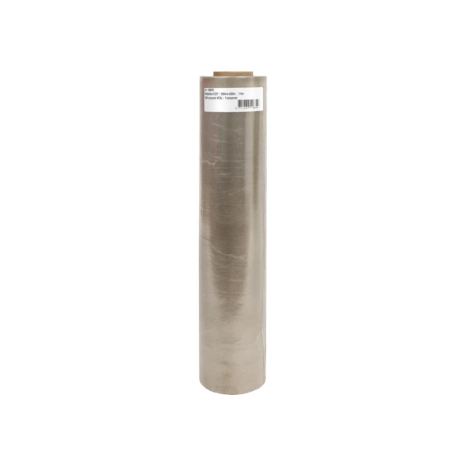 Wikkelfolie IEZZY 500mmx300m 17mu 100% recycled (PCR) transparant