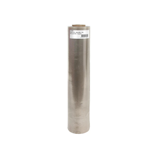 Wikkelfolie IEZZY 500mmx300m 20mu 100% recycled (PCR) transparant