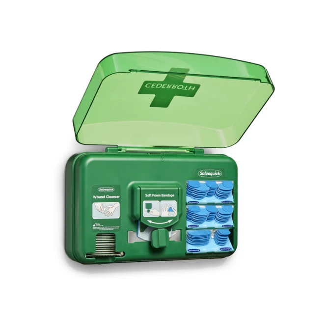 Wond dispenser Cederroth - Salvequick blauw