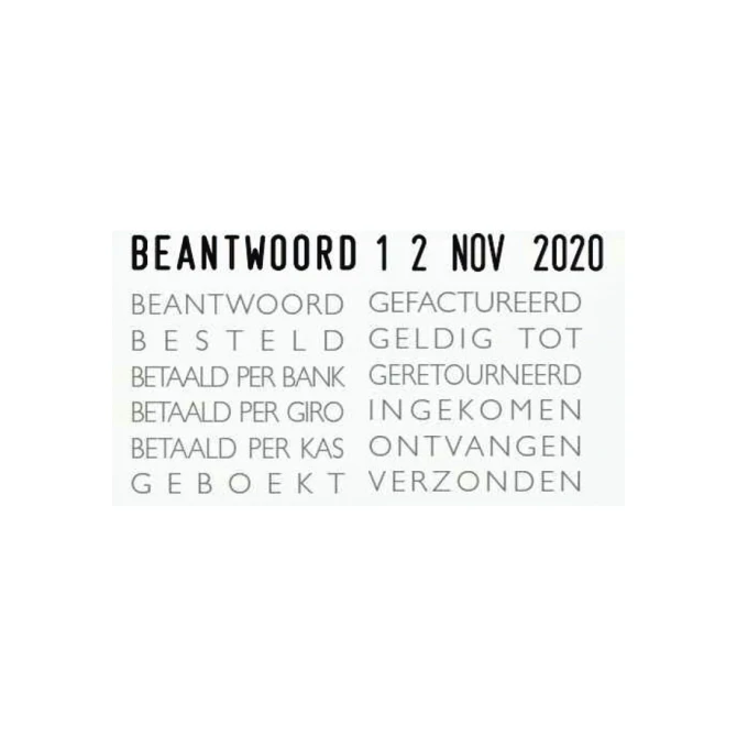 Woord-datumstempel Colop 04000/WD 12 teksten