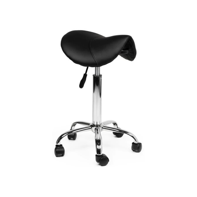 Zadelkruk Office medium harde wielen zw