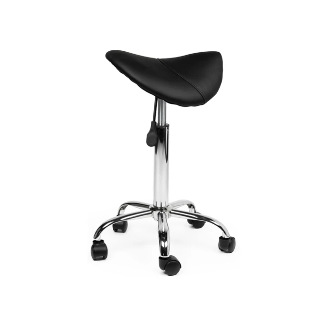 Zadelkruk Office medium harde wielen zw