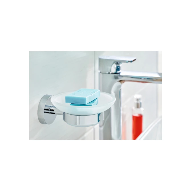 Zeephouder tesa® Smooz hoogglans verchroomd metaal zelfklevend