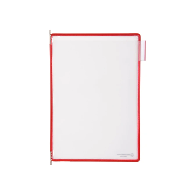 Zichtpaneel Tarifold A4 verticaal rood 10 stuks