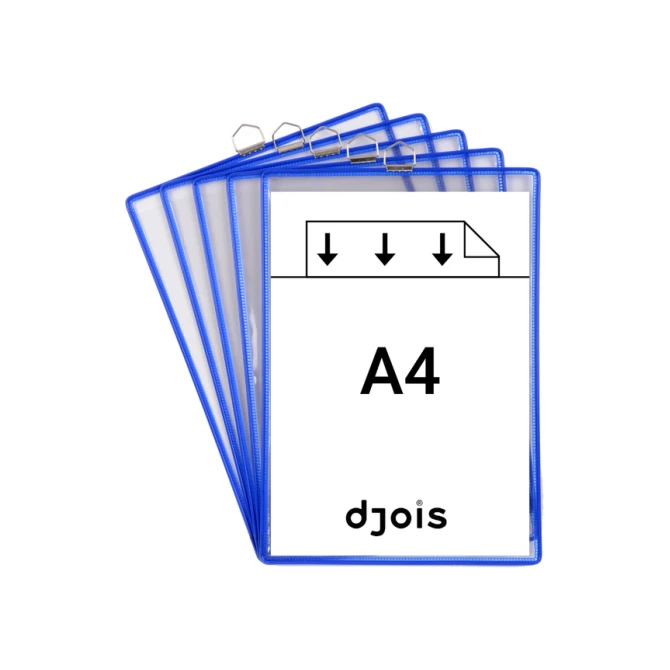 Zichtpanelenframe hangend Tarifold A4 blauw 5 stuks