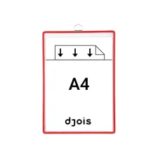 Zichtpanelenframe hangend Tarifold A4 rood 5 stuks