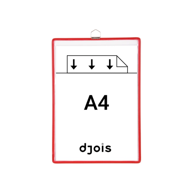 Zichtpanelenframe hangend Tarifold A4 rood 5 stuks