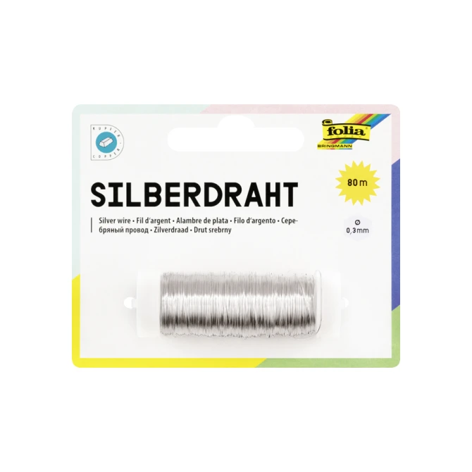 Zilverdraad Folia 0.3mmx80m