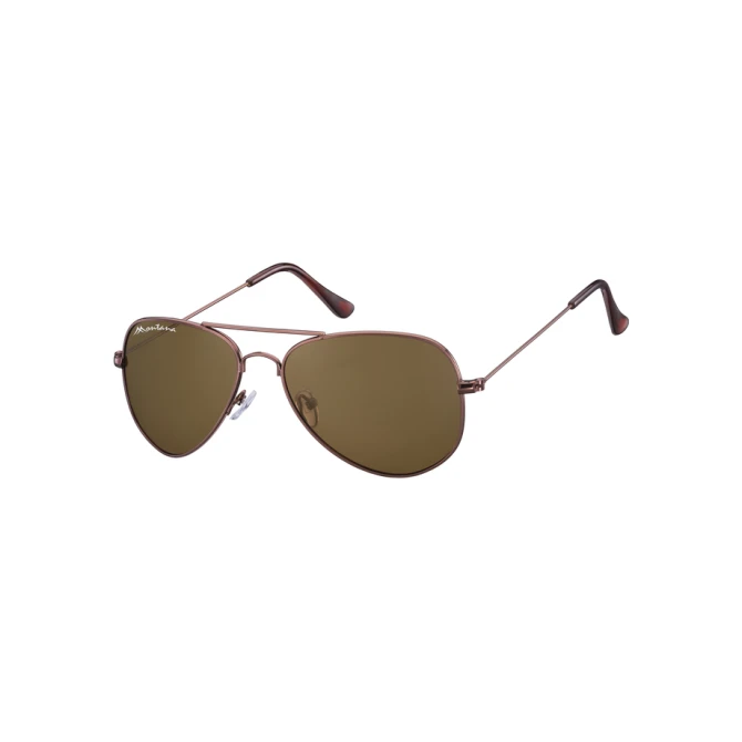Zonnebril Montana met bruin glas en metalen pootje koffiekleur