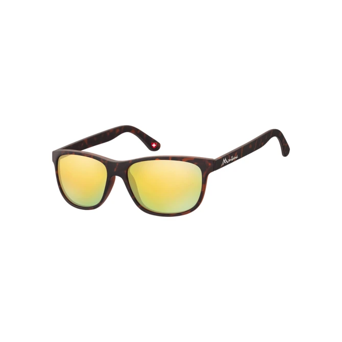 Zonnebril Montana met geel glas mat turtle