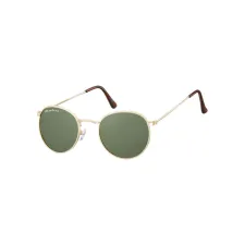Zonnebril Montana met groen G15 glas mat goud