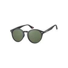Zonnebril Montana met groen G15 rond glas zwart