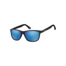 Zonnebril Montana met Revo blauw glas mat zwart