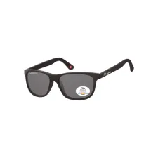Zonnebril Montana met smoke gepolariseerd glas mat zwart