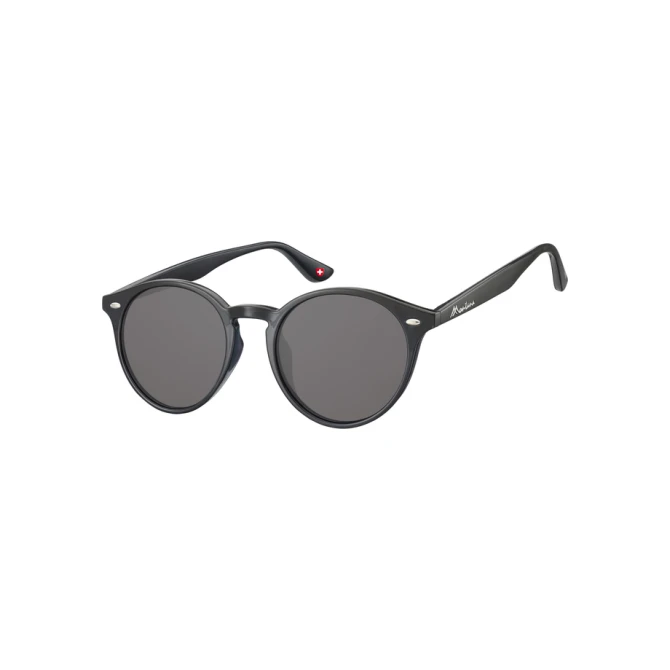 Zonnebril Montana met smoke rond glas zwart